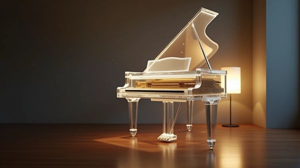 Un choix esthétique et sonore : le piano transparent
